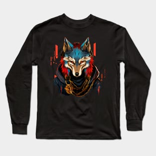 Badass Gangster Fox 2 Long Sleeve T-Shirt